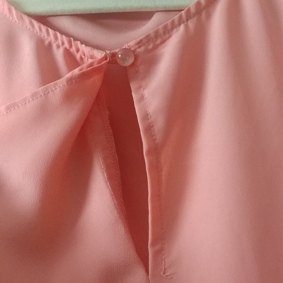 Coral Ruffle Dress Top - Picture 4 of 8